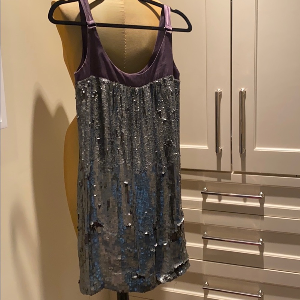 MINT BY JODI ARNOLD SEQUIN SATIN DRESS